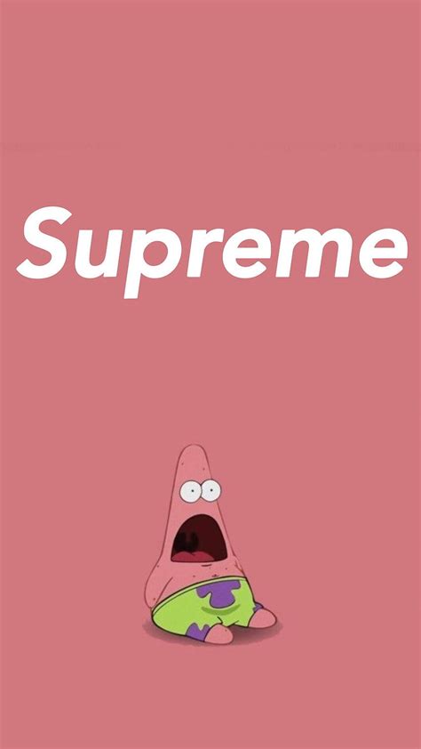 Supreme X Patrick Star Supreme Iphone Bape Iphone Spongebob