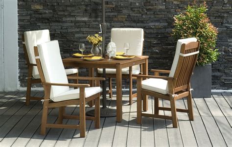 In stock at store today. Parsons - Garden Dining Set | Wooden dining set, Garden ...