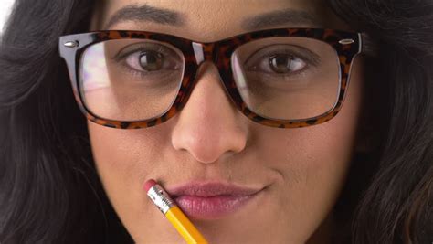 Stock Video Of Cute Mexican Woman Wearing Glasses And