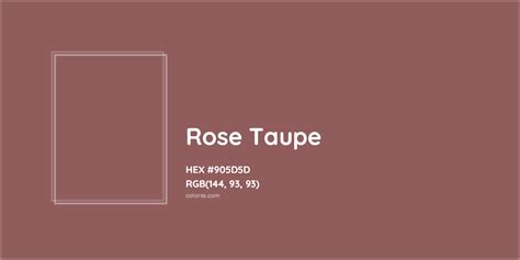 Rose Taupe Complementary Or Opposite Color Name And Code 905D5D