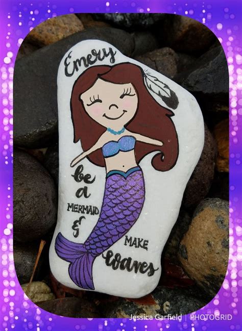 Mermaid Painted Rock Mermaid Painting Painted Rocks Mermaid