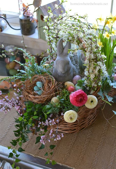 How To Build A Blooming Easter Basket Easter Floral Easter Flowers