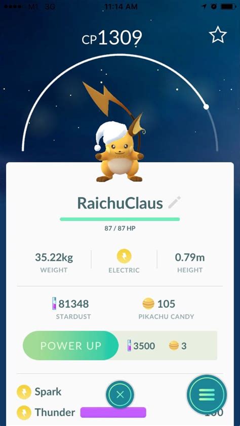 Gym chief would have special pokemon. 'Shiny' Holiday Raichu (With images) | Pikachu, Female ...