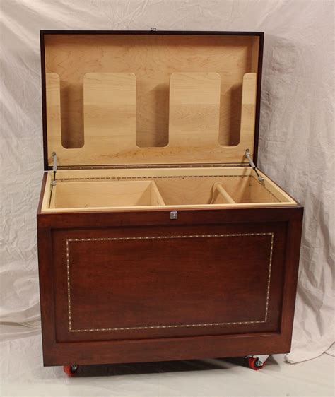 Custom Made Tack Trunk By Tmh Solid Maple With Sliding Shelf Drawer