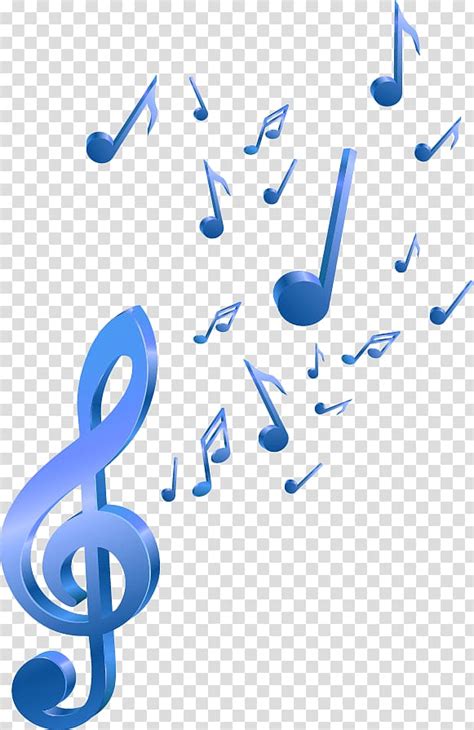 Blue Music Notes Png