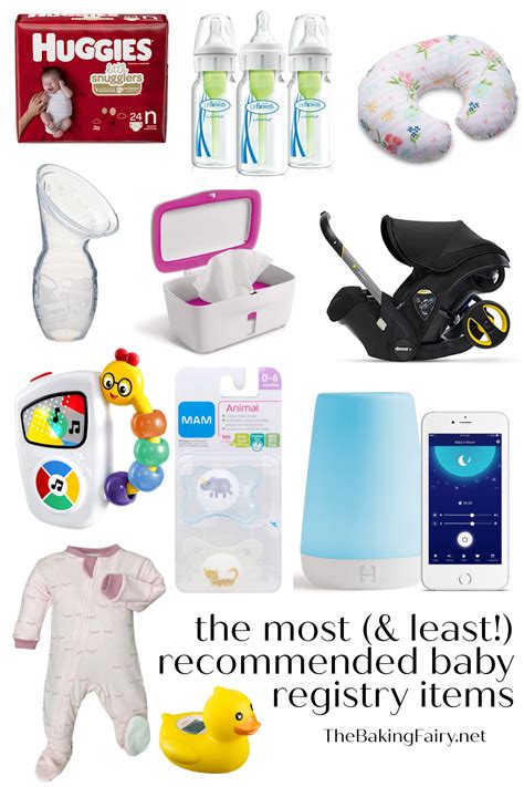The Most And Least Recommended Baby Registry Items The Baking Fairy