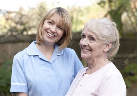 Nurse On A Home Visit Stock Image F0031355 Science Photo Library
