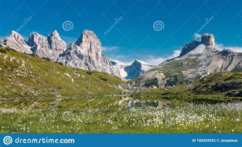 Awesome Alpine Highlands In Sunny Day Amazing Summer Landscape Of