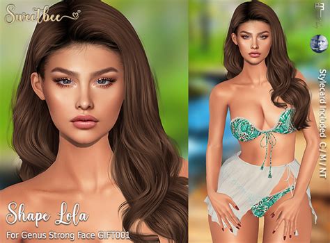 Second Life Marketplace Sweetbee Shape Lola Genus Strong Face