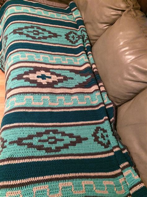 Aztec Blanket Pattern Afghan Crochet Patterns Crochet Stitches Free