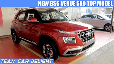 New Venue Sx O 2020 Top Model Bs6 Walkaround Review In English With On