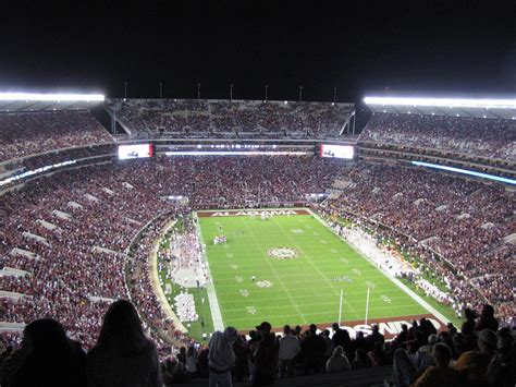 Bryant Denny Stadium At Night Sabrina Maria Flickr