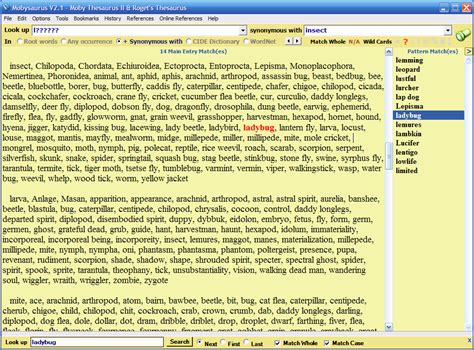 Find all the synonyms and alternative words for wild card at synonyms.com, the largest free online thesaurus, antonyms, definitions and translations resource on the web. Wordzilla's Mobysaurus Thesaurus - A DonationCoder Member Site