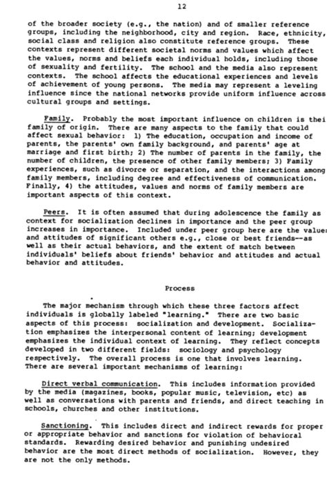 1 Factors Affecting Initiation Of Sexual Intercourse Risking The Future Adolescent Sexuality