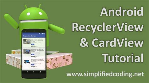 Android Studio Cardview Recyclerview Youtube With In Part 1 Dispaly