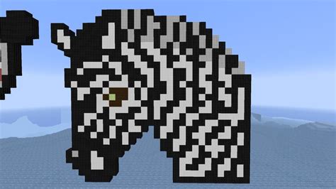 Minecraft Zebra Pixel Art