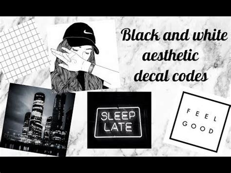 Please subscribe and like if u enjoyed?♥︎.,, *.black hair codes for roblox/bloxburg.:**if the codes ar. Black and white aesthetic decal codes - YouTube in 2020 ...