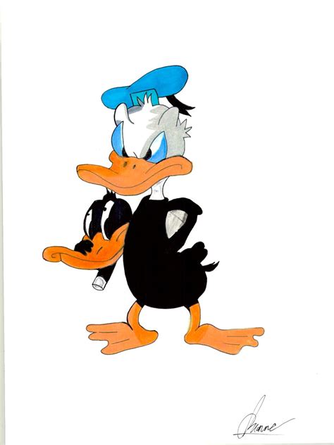 Donald Or Daffy Digital Print Anume