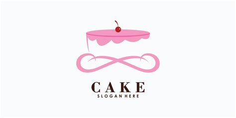 Vector De Diseño De Logotipo De Pastel Con Concepto Creativo Para Su