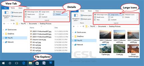 Windows 10 File Explorer View Tab Layout Esl Newsletters