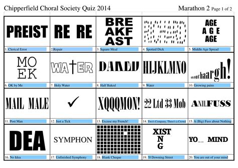 Please find below all the dingbats answers, cheats and solutions for all the game levels. Marathon 2 Dingbats Answers Page 1.jpg (3508×2479) | Calendar template