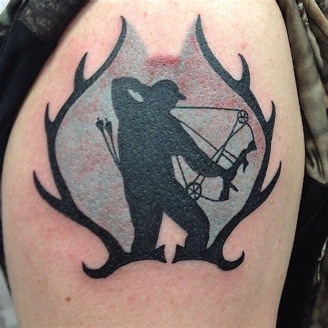 169 Fantastic Hunting Tattoos Creativefan Archery Tattoo Bow
