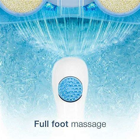 conair waterfall foot pedicure spa with lights bubbles massage rollers blue 523160726608 ebay