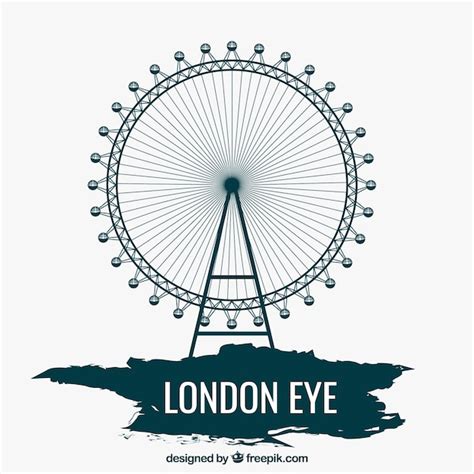 London Eye Vector Free Download