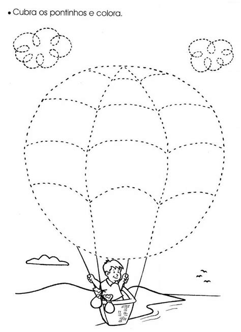 Balloon Trace Worksheet For Toddlers