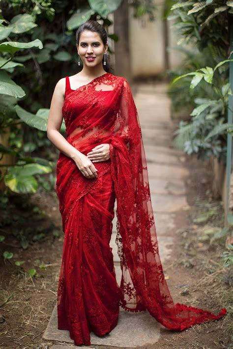 Ready To Shop Blouses House Of Blouse Elegant Saree Red Saree Blouse Saree Designs