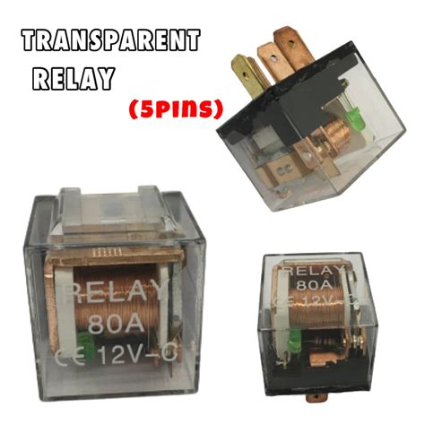 Ld 5 Pins Automotive Transparent Relay 12v 30a Good Quality Shopee