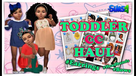 Toddler Cc Haul The Sims 4 Youtube