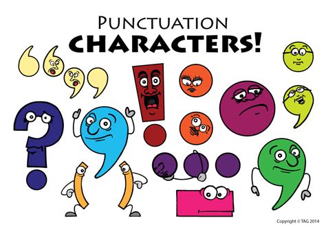 Cartoon Punctuation Clipart Punctuation Clip Art Punctuation Marks