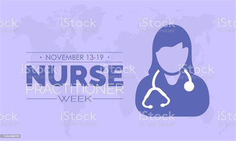 Vector Illustration Design Concept Of Nurse Practitioner Week Observed
