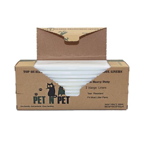 Pet N Pet Cat Litter Box Linersdrawstring Litter Liner Bagextra