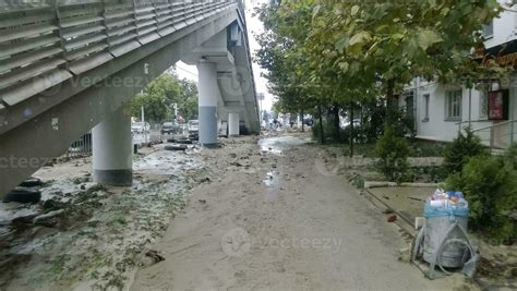 Consequences Of The Strongest Downpour In The City Of Novorossiysk
