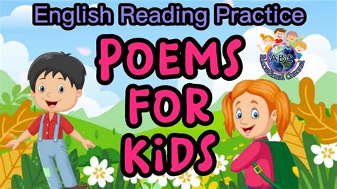 Poems For Kids English Reading Youtube