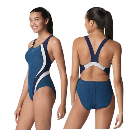 speedo women s swimsuit 1 pc sz 14 creora highclo quantum splice high cut solid ebay