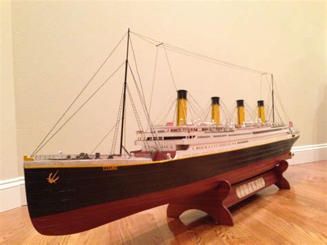 Handcrafted Museum Quality Rms Titanic Model For Sale For