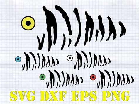 Fishing Lure Svg Png Dxf Fishing Lure Pattern Svg Cut File Etsy