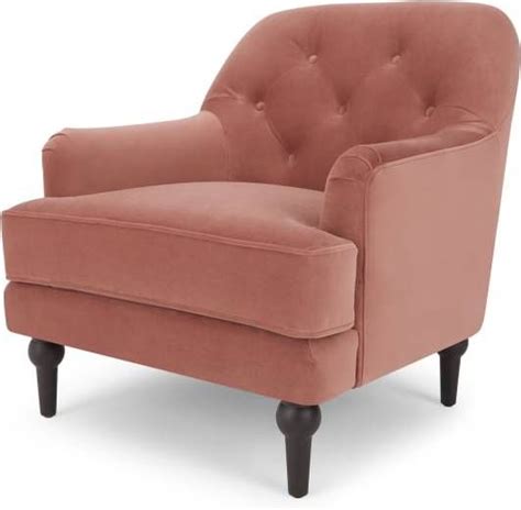 Pairing a pink velvet armchair with mixed metallic brass accents and. Flynn Armchair, Blush Pink Velvet | Armlehnen ...