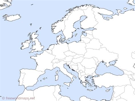 Europe Outline Maps By Freeworldmaps Net