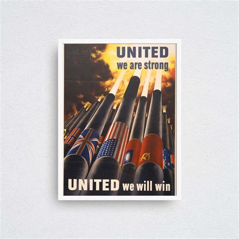 United We Will Win Poster Wall Art Print Gi Prints