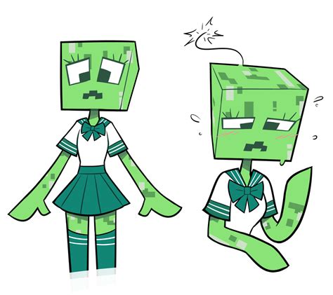 Creeper Gal Minecraft Creeper Know Your Meme