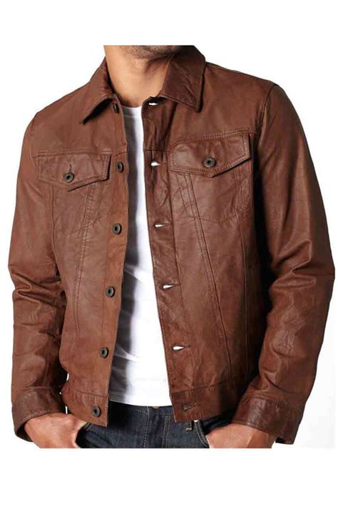 Men Brown Vintage Leather Jacket Next Leather Jackets