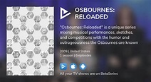 Where to watch Osbournes: Reloaded TV series streaming online ...