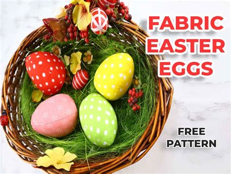 Cute Fabric Easter Egg Free Sewing Pattern And Video Tutorial ⋆ Hello