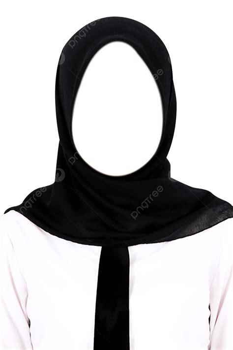 Cravate Noire Chemise Blanche Pour Photos De Femmes En Hijab Png