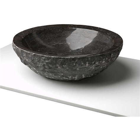 Stone Vessel Sink With Chiseled Exterior Free Shipping Lm W4515bs On
