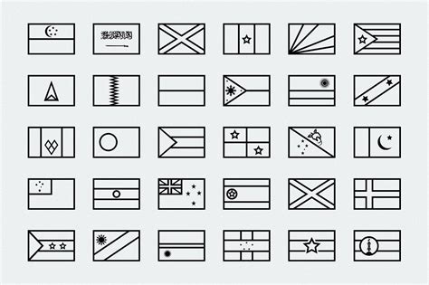 Simplified Outline World Flags Flags Of The World World Map Coloring
